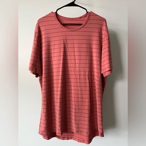 Lululemon 5 year basic short sleeve size XL orange striped